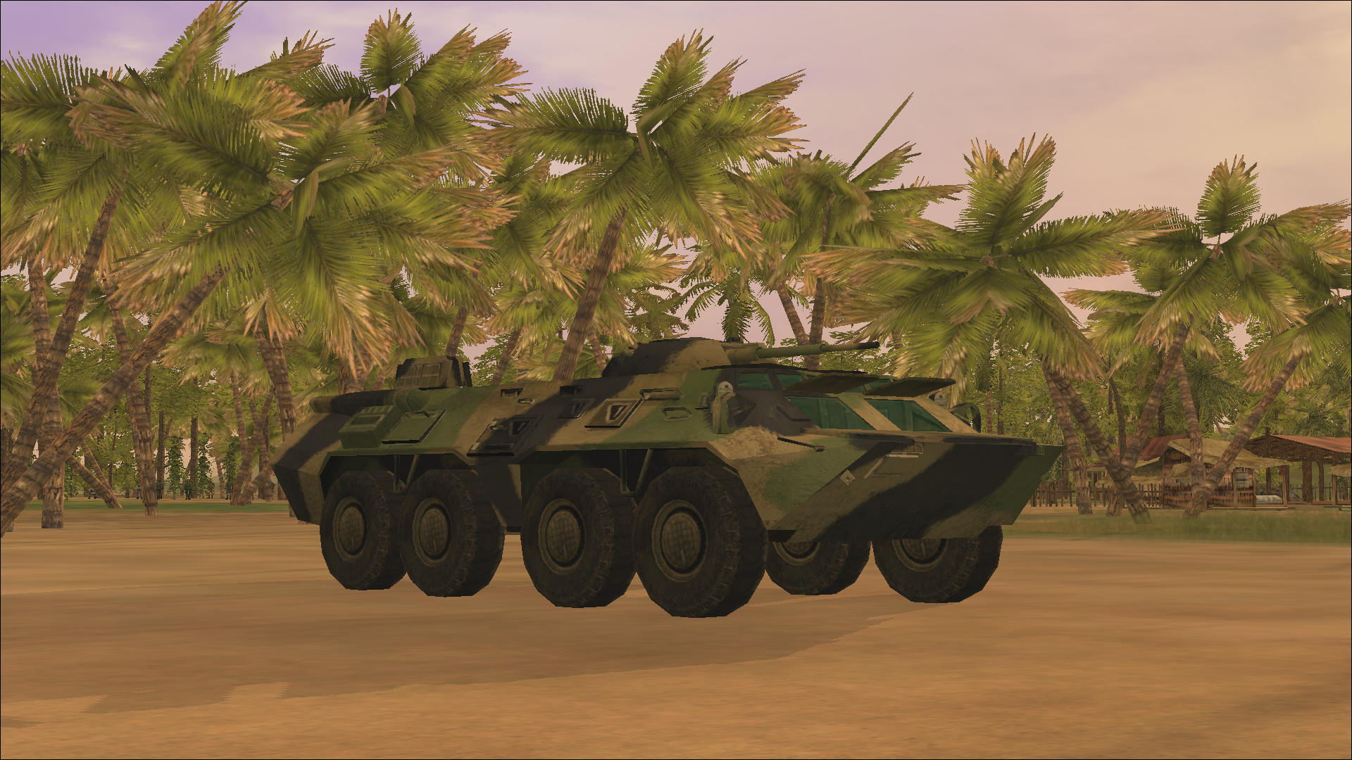 Retextured BTR-80 with new camouflage pattern