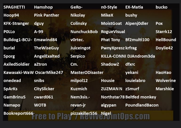 Big welcome to the very first Players!