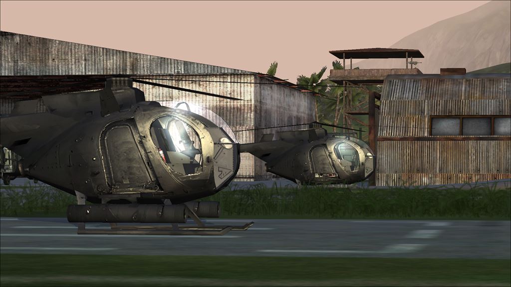 JO:TAC gameplay: helicopters on the helipad