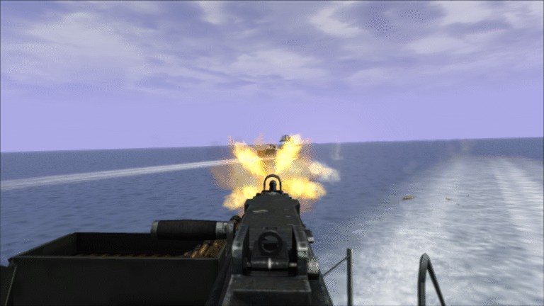 Boat machine gun